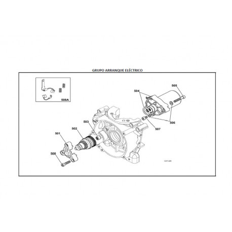 REF.505 TORNILLO FIJACION MOTOR DE ARRANQUE X30 M6x35