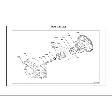 REF.358 ARANDELA INTERNA 8mm EMBRAGUE X30